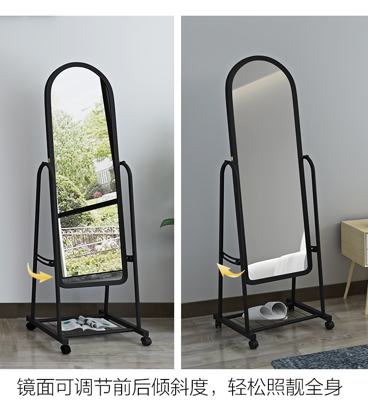 Gương trang điểm hiện đại đơn giản Gương đứng trên sàn Gương gió lắp gương Gương gương Gương treo tường - Gương gương mây