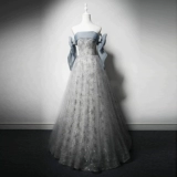 Вечернее платье, пианино для взрослых, открытые плечи, новая коллекция