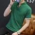 HEILAN FUKM HOME Nam Áo thun ngắn tay cotton Mùa hè Mới đứng Cổ áo Cổ áo Giới trẻ Xu hướng nam áo polo nam hàng hiệu Áo phông ngắn
