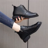 Martens, тонкие универсальные ботинки, низкие весенние короткие сапоги для кожаной обуви, коллекция 2022