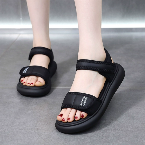 Летние модные сандалии, универсальная спортивная пляжная пляжная обувь, подходит для подростков, семейный стиль, мягкая подошва