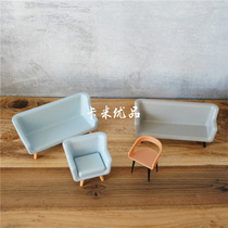 Mini-emulated sofa chair son stool paparazzi swing piece seat Dollva va house accessories Scene model props