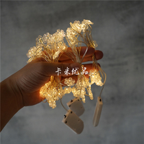 New products led snowflake shaped copper wire lamp Christmas exploits Halloween lamp string photo small lamp decoration lamp