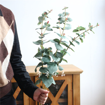 Cross-border Ins Nordic Emulation Plant High Branches Blue Gum Yugali Leaf Wedding to Decorate Green Plant