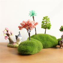 Moss micro landscape decoration tree landscaping Cherry Tree mini peach tree DIY decorative ornaments zakka healing groceries