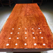 Size:255-103-9 5 bar flower solid wood large board spot wood office desk Conference table dining table tea table top