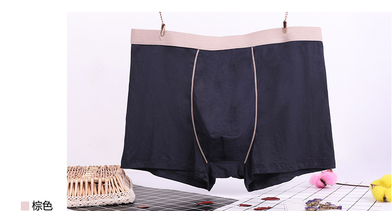 Người trung niên và người cao tuổi quần đùi tóm tắt quần boxer nam modal cộng với phân bón XL béo con cha quần eo cao quan lot sieu mong