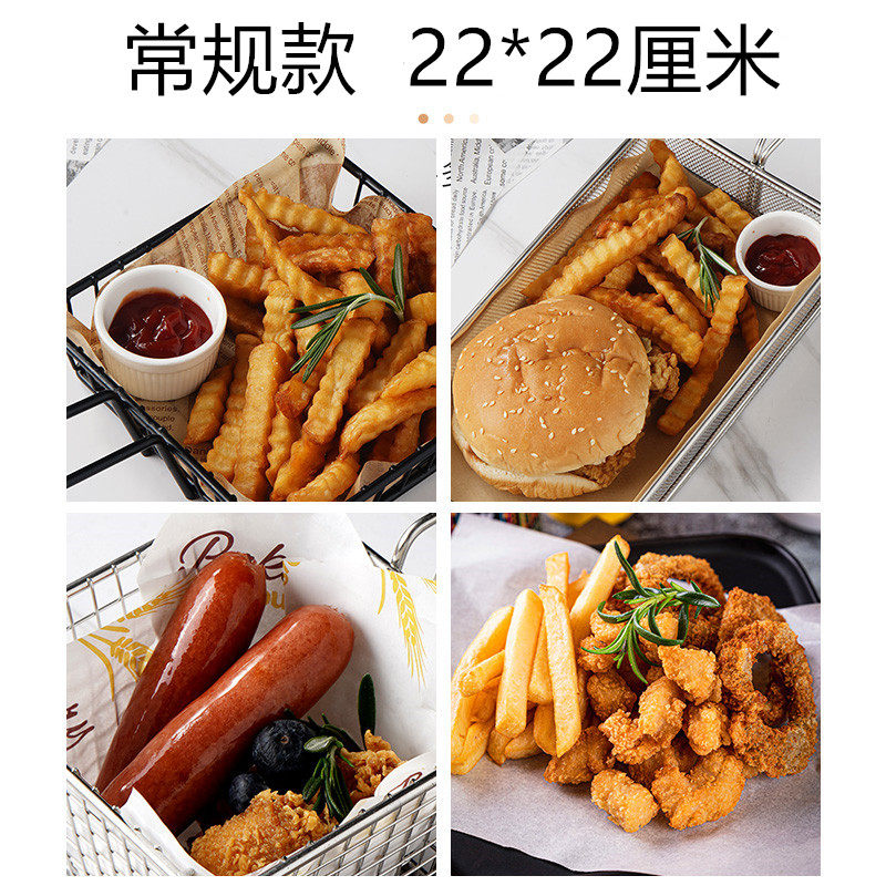 English Newspapers Ins dining room Bread Tray Anti Oil Pad Paper Pizza Food Packaging Paper Barbecue parchment paper