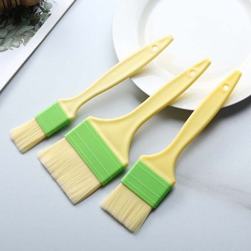 Wool brush high temperature wood handle food brush barbecue brush Egg liquid brush oil brush Jam brush sausage powder brush Commercial