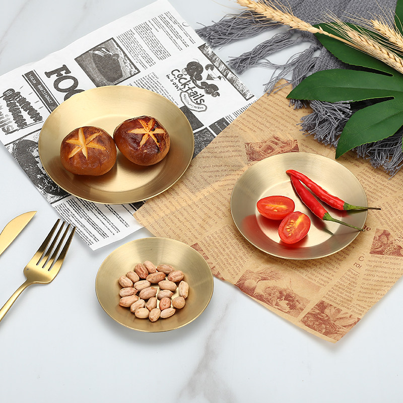 Korean Sauerkraut Saucepan Korea Roast Fire Pot Shop Dip Dish Cool Vegetable Sauce Vinegar Dish West Restaurant 304 Stainless Steel Taste Sauces