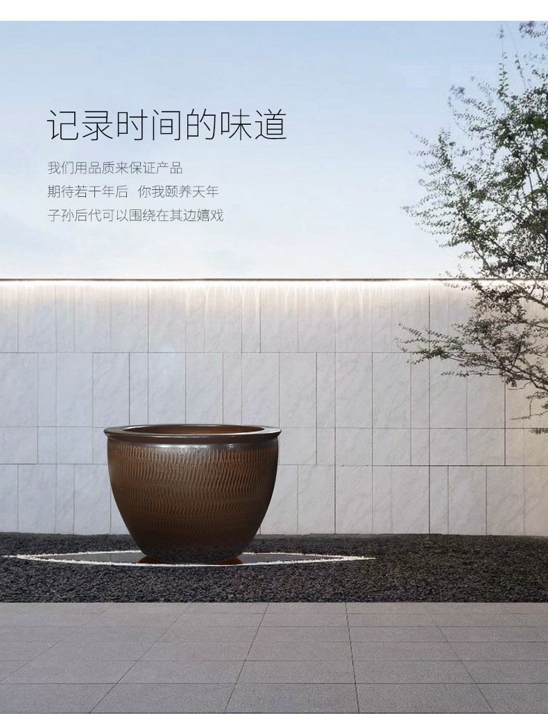 Royal three jingdezhen ceramic mud jump knife carving courtyard tank aquarium hydroponic water lily lotus garden hotel