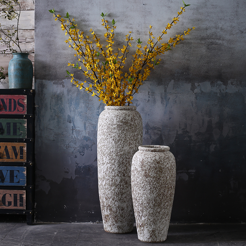 I and contracted white ceramic club hotel furnishing articles sitting room window of large vase flower arranging flower POTS