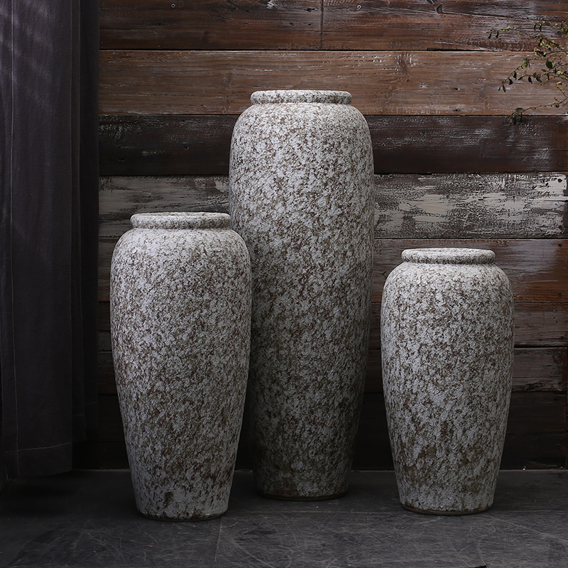 I and contracted white ceramic club hotel furnishing articles sitting room window of large vase flower arranging flower POTS