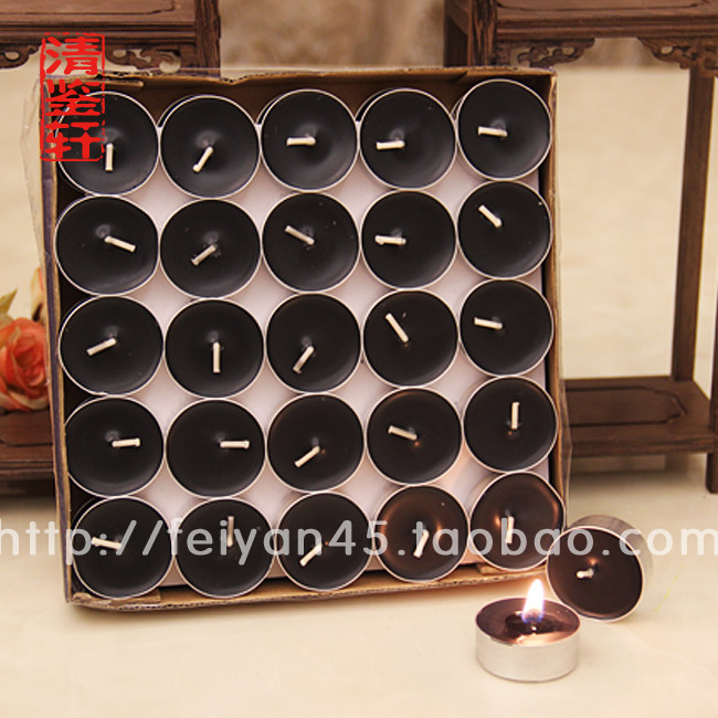 Thai buddhare black candle ghee lamp kit lamp kit lamp holder cups incense stove delicate-style bowl mug long line incense-Taobao