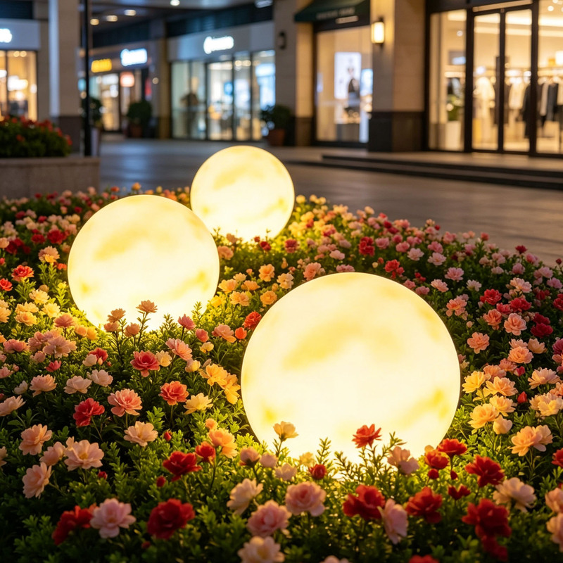 Moon Lamp Waterproof Outdoor Mid-Autumn Festival Moon Lamp Lawn Garden Camping Moon Lamp Garden Courtyard Landscaping Atmosphere Light