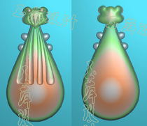 Qin front and back fine carvings jade carvings
