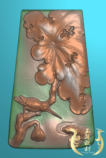 Brand Birds Lotus Lotus Lotus Leaf Bird Language Flower Scented Finely Carved and embossed Tuyu Jade Sculpture JDP