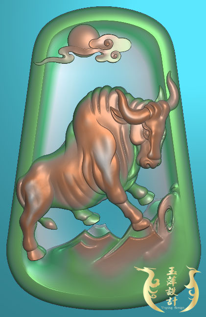 Cow Animal Zodiac Cow Fine Carving Diagram Jade Carving Diagram