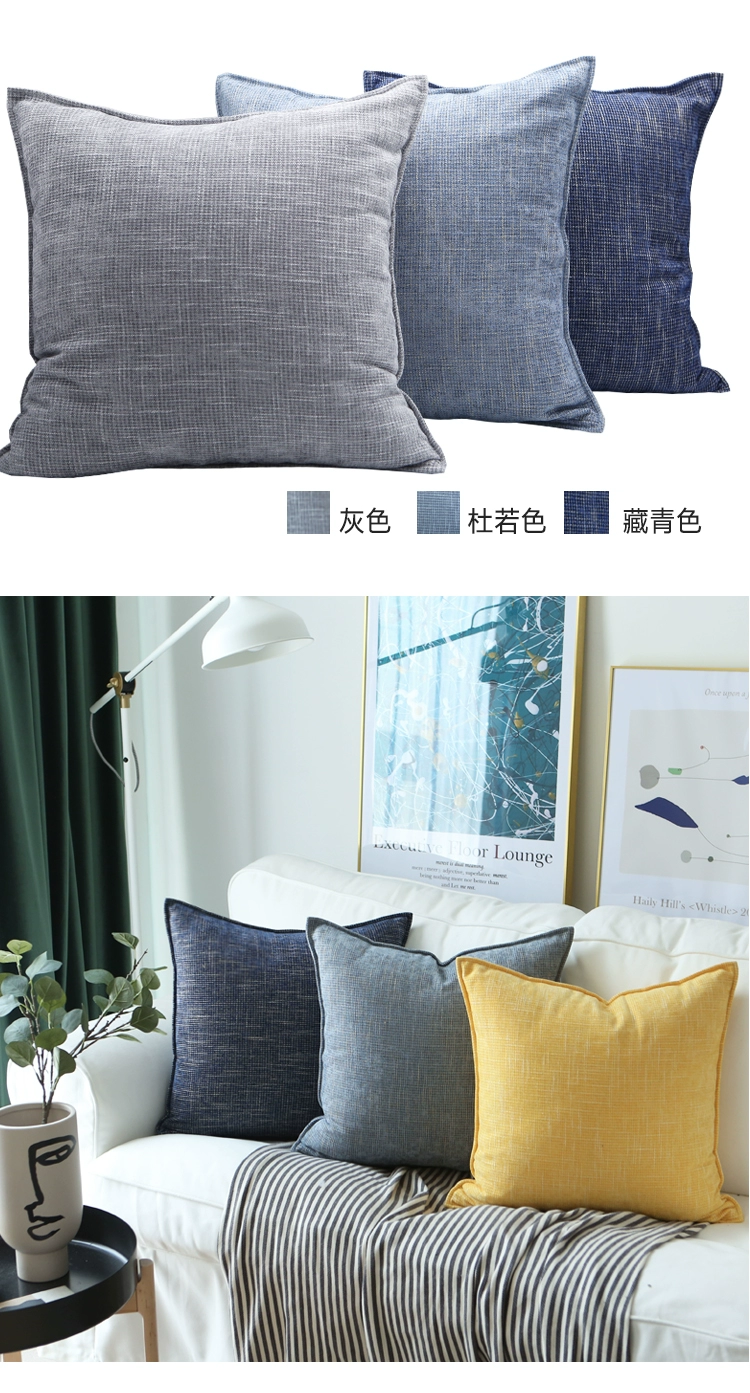 Gối màu Bắc Âu đơn giản hiện đại chenille sofa đệm gối gối tựa lưng phòng khách gối - Trở lại đệm / Bolsters
