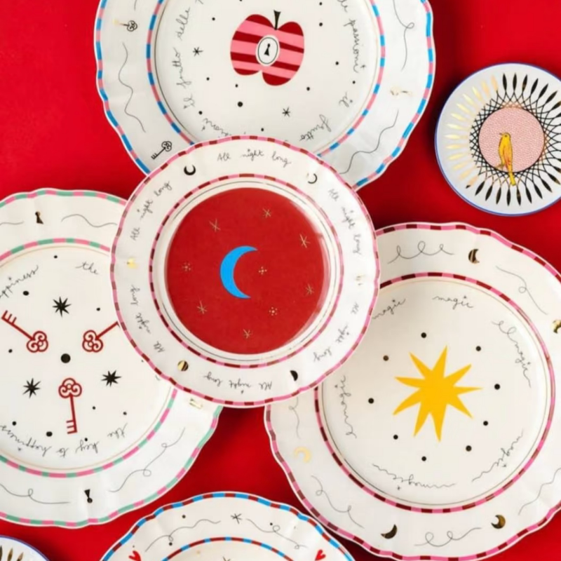 Italy Bitossi｜Pangea Co-Branded Ceramic Dinner Plates, Cups and Saucers, Decorative Plates, Dishwasher Safe