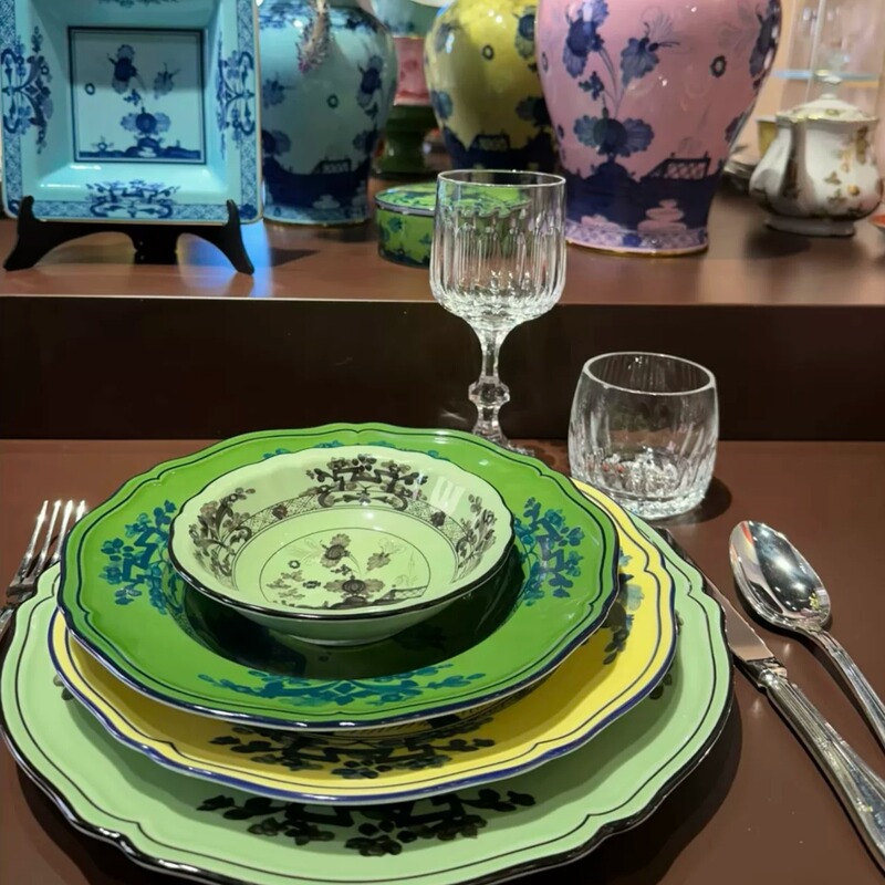 [Original Gift Box] Italian Ginori 1735 Italian Oriental Series Round Plate Porcelain