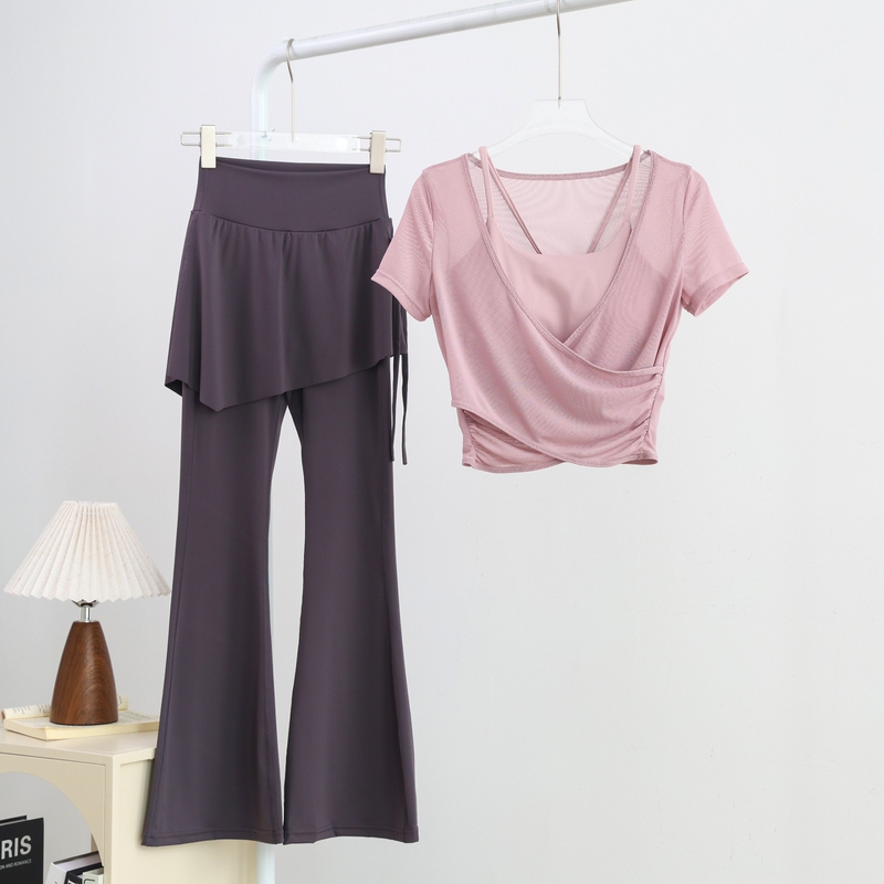 Japan's Jgyp2026 New Mesh Backless Yoga Wear Women's Three-Piece Set Quick-Drying Breathable Pilates Set