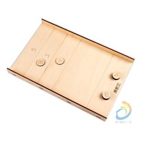 Wooden childrens board game toys 6 years old-10 years old parent-child family two-person interactive catapult collision table integral game