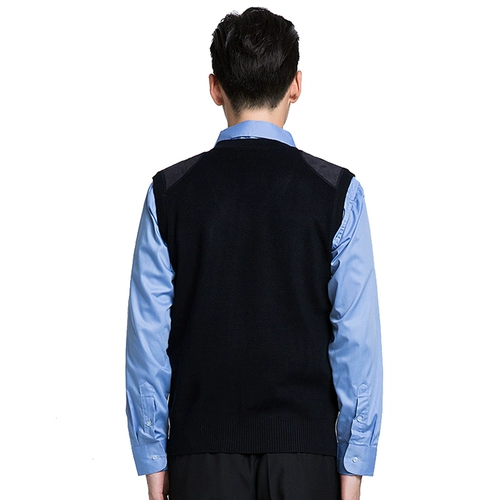 Зимний шерстяной свитер, трикотажный жилет без рукавов, V-образный вырез