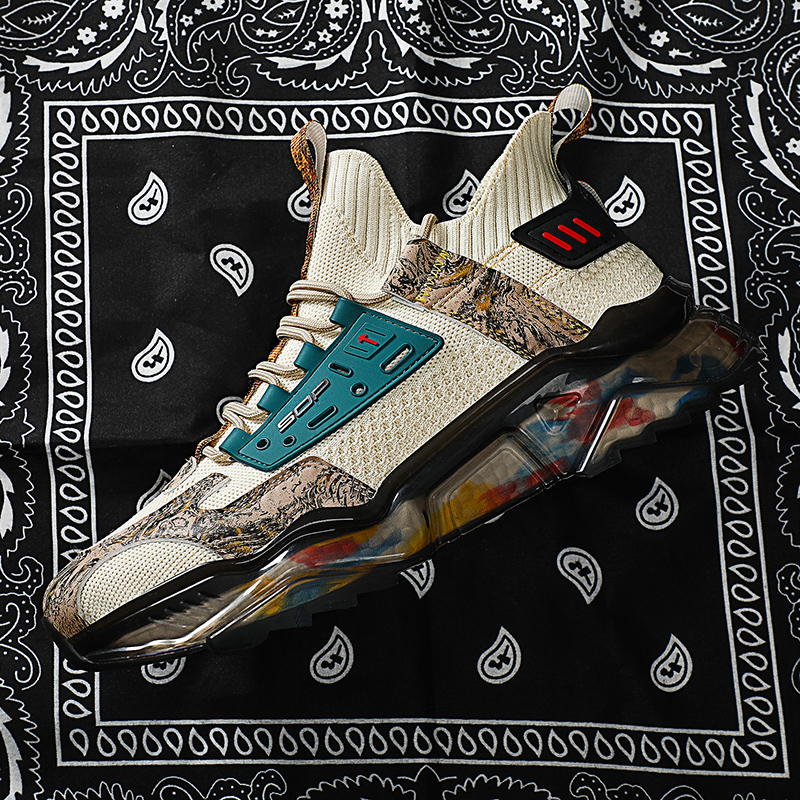 National tide men's shoes summer breathable 2022 new mesh sneakers casual running shoes dad ins tide shoes autumn