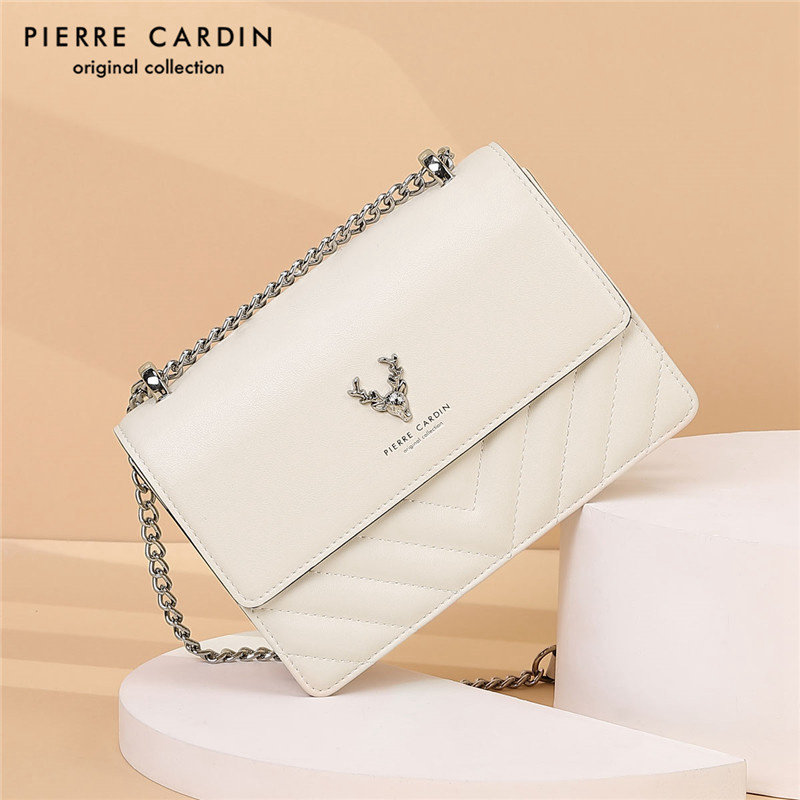 Женская сумка Pierre Cardin, новинка 2026 года, женская сумка-мессенджер, сумка через плечо, нишевая модная универсальная кожаная сумка высокого класса