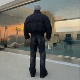 Короткий демисезонный пуховик с пухом, удерживающая тепло куртка, изысканный стиль