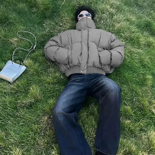 Короткий демисезонный пуховик с пухом, удерживающая тепло куртка, изысканный стиль