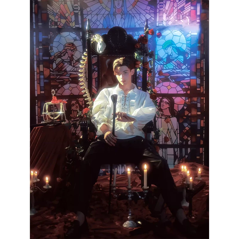 Рубашка, платье, французский стиль, хэллоуин, косплей, стильLolita