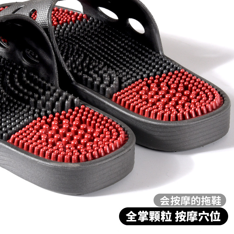Massage Slippers for Men, Hard Spike Foot Massage Shoes, Summer Acupoint Massage Particles, Household Non-Slip Massage Slippers for Women