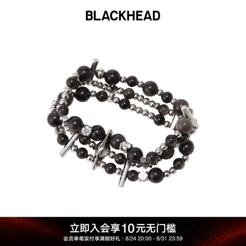 Blackhead/Blackhead Crescent Knight Series Crescent Knight Multi-Layer Bracelet Original Design Blackhead/Blackhead Crescent Knight Series Crescent Knight Multi-Layer Bracelet Original Design