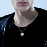 Мужское ретро ожерелье для влюбленных, летний аксессуар из нержавеющей стали, дизайнерская подвеска, тренд сезона