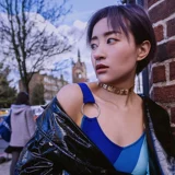 Blackhead/Blackhead Nai Wanwan Girl Personality Sweet и Cool Японское текстовое ожерелье Коллера Colarbone