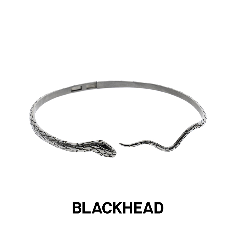 BLACKHEAD Black Head Snake Choker Neckline Lady Punk Boy Accessories Necklace Wang Crane with the same section-Taobao
