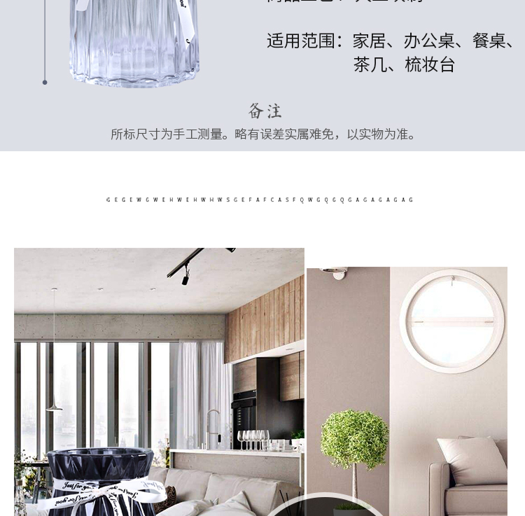 Sáng tạo châu Âu gradient thủy tinh bình thủy canh cây xanh lily lily sao bình hoa phòng khách cắm hoa - Vase / Bồn hoa & Kệ chau cay