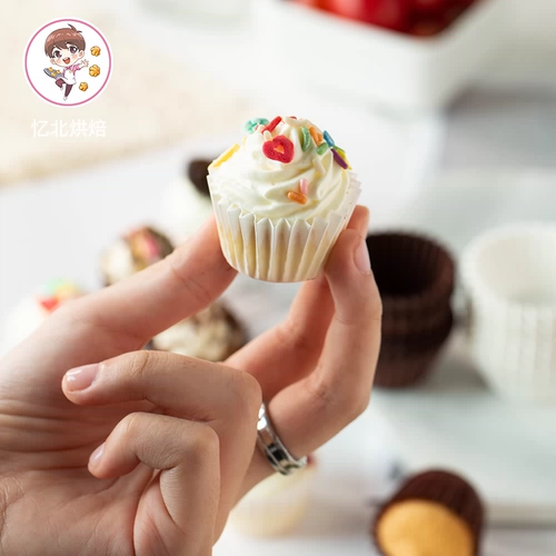 美涤 Кофейный торт бумага растяжка масляная бумага с круглым домом с небольшим пирожным бумажным чашкой 500