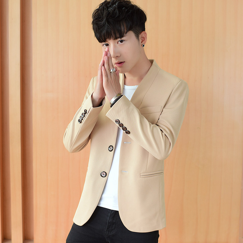 New men's suit Korean version of the trend casual men's single West slim jacket 2020 autumn and autumn handsome small suit