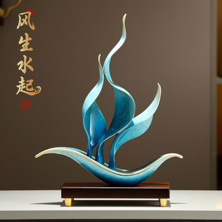 Prosperous Sailing Ship Ornaments, Light Luxury, High-End Living Room, Entrance Hall, Wine Cabinet, Office Decorations, High-End Opening Gifts