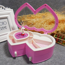 Double heart Music Box Music Box Music Box girl jewelry storage box creative girl birthday Valentines Day gift