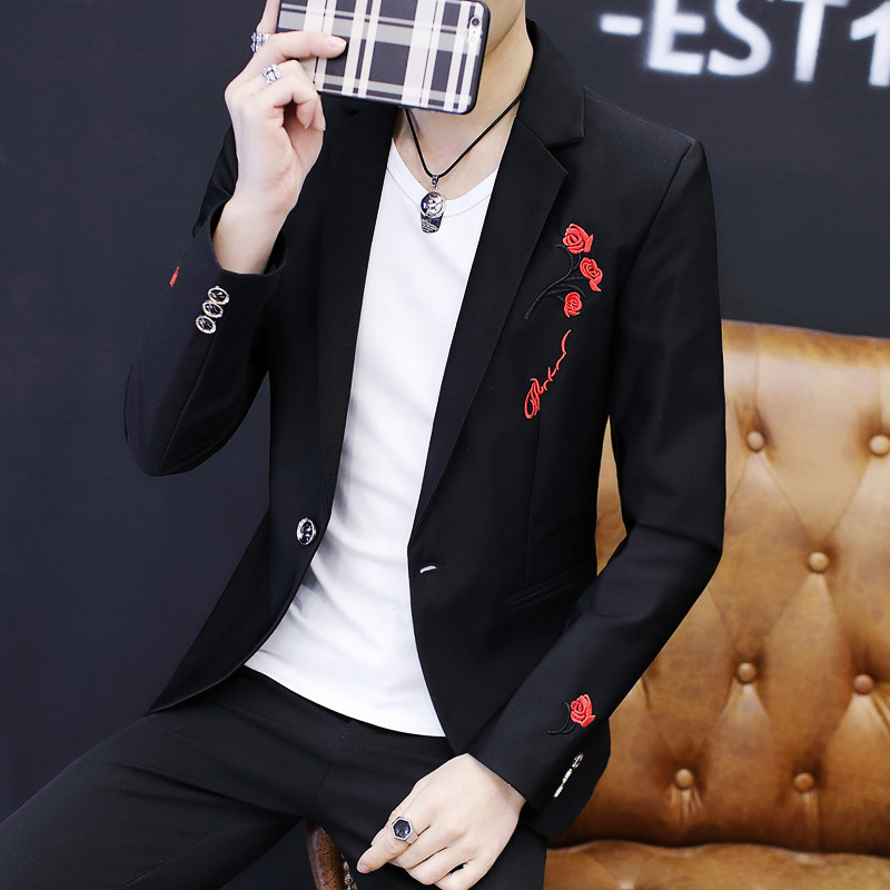 Autumn Clothing Men's Jacket 2021 New Korean Version Casual Little Suit Men's Body Trend Jacket Handsome Men's Suit Suit