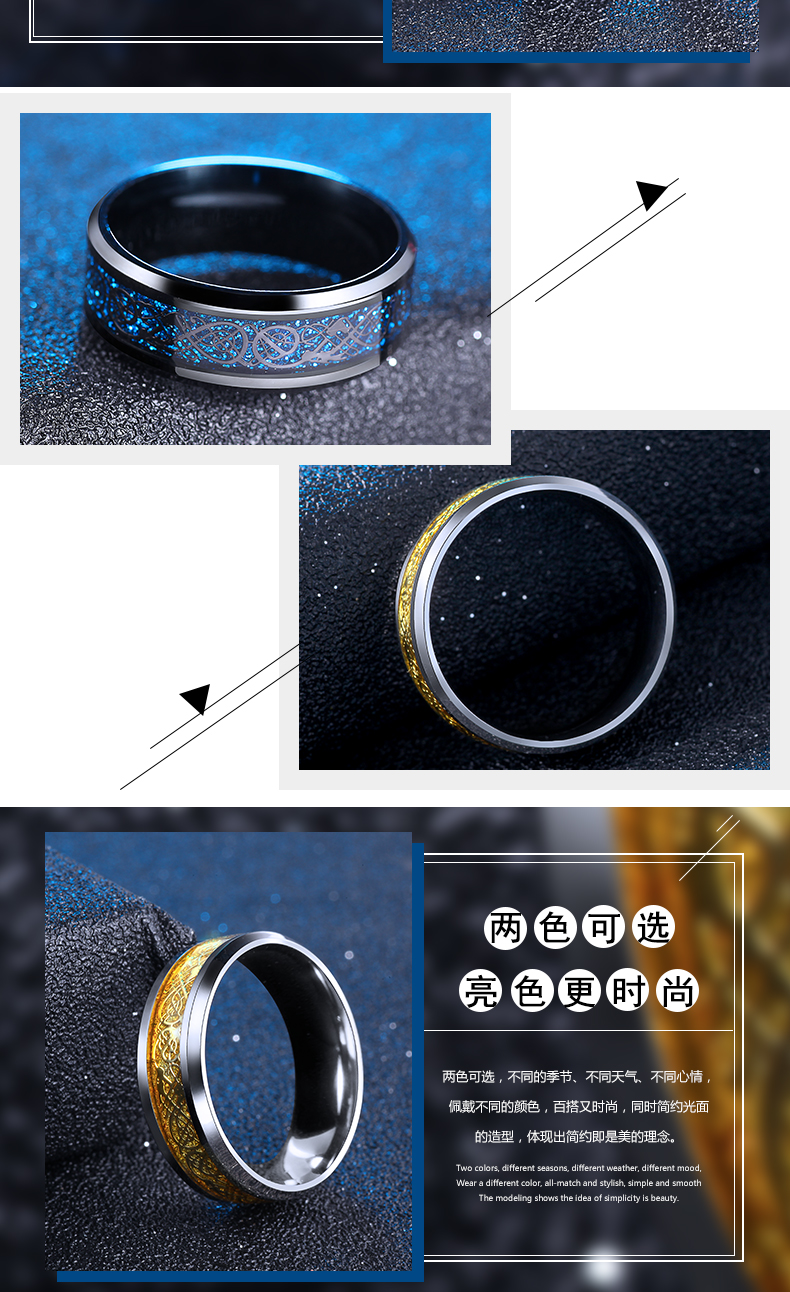 Bague homme OUTSTANDING     en Acier au titane - Ref 3089094 Image 17