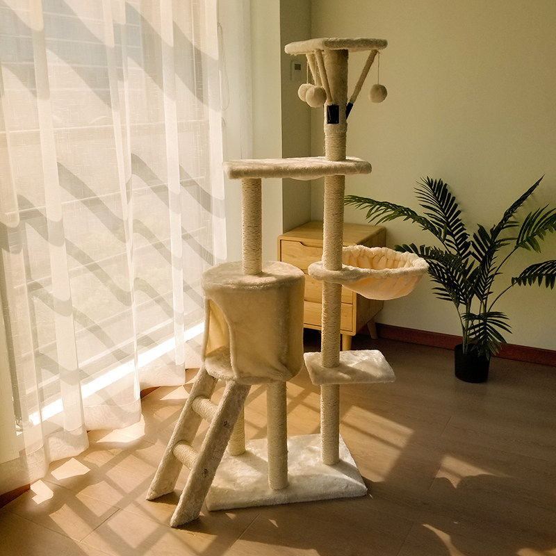 Cat climbing frame Cat nest Cat tree one-piece cat multi-layer jumping platform Winter climbing cat frame Tongtianzhu tree house multi-function shelf