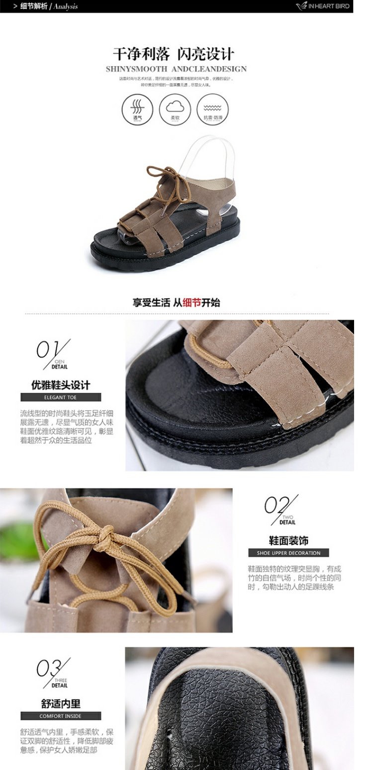Giày đế bệt đế bằng nữ sinh viên phiên bản Hàn Quốc của sandal hoang dã 2018 hè mới quai mềm đế xuồng Giày đế bệt giày quai hậu nữ