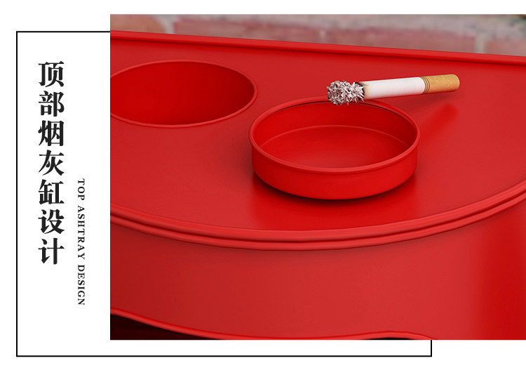 工业风loft铁艺油桶 复古美式垃圾桶 大号做旧酒吧咖啡屋创意带盖详情17