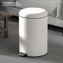 Stainless steel trash can household foot-operated with lid classification office kitchen bedroom living room toilet Nordic large size