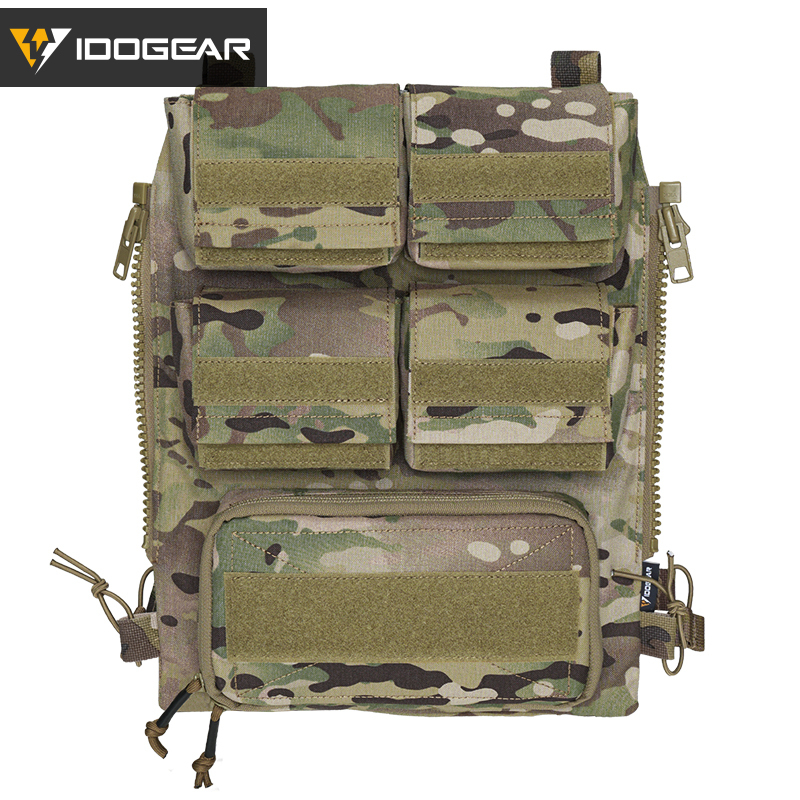 Idogear Little Steel Scorpion Tactical Vest Hump Zipper Back Panel Bag Jpc Cpc Avs Vest Rear Bag